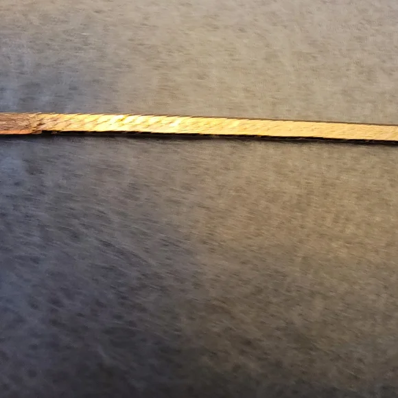 NWOT 7" 14kt Gold Herringbone Bracelet - Picture 6 of 9